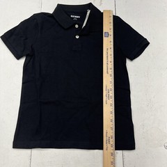 Old Navy Black Jack Uniform Pique Short Sleeve Polo Boys Size Small NEW