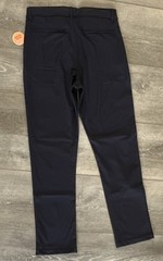 Boys Uniform Quick Dry Skinny Premium Chino Pants. Inner Adjustable Waist Tabs