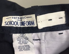 School Uniform Pants Authentic Galaxy Boys size 8 Husky NEW Navy Blue