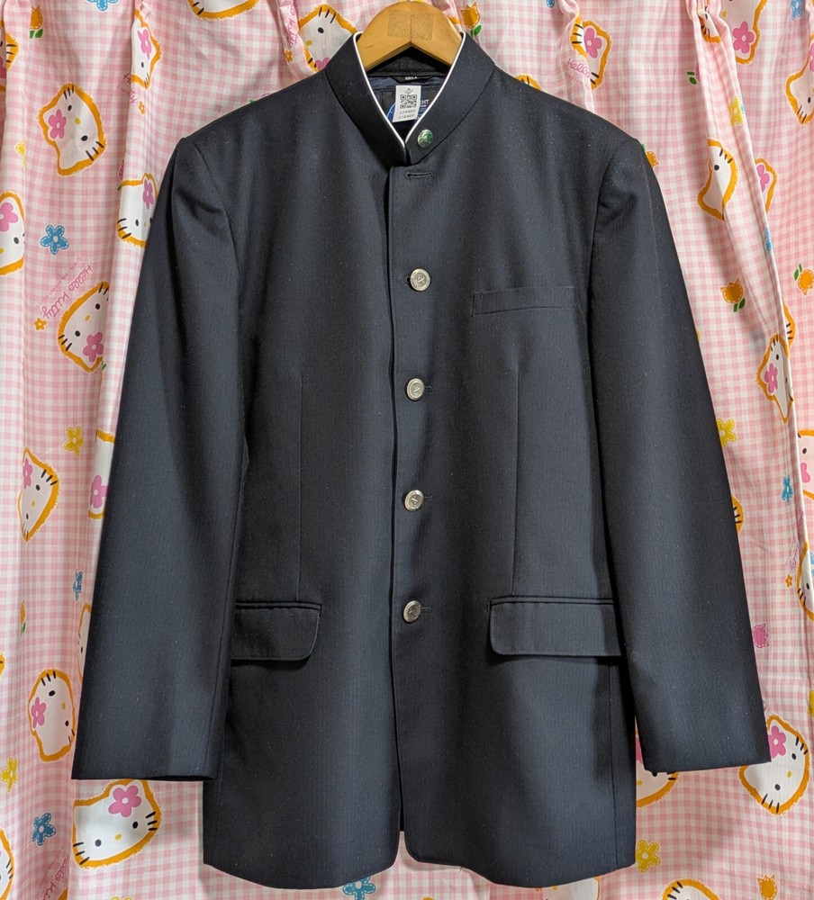 ^_^ Japanese SchoolBoy Uniform . Excellent . Navy. L~ XL. School Badge. 180A