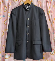 ^_^ Japanese SchoolBoy Uniform . Excellent . Navy. L~ XL. School Badge. 180A