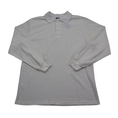 Joy Land Shirt Youth 18 White Chest Button Long Sleeve Collared School Uniforms