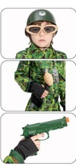 Special Forces Army Costume Child Sz L Camo Military Tactical Uniform Halloween