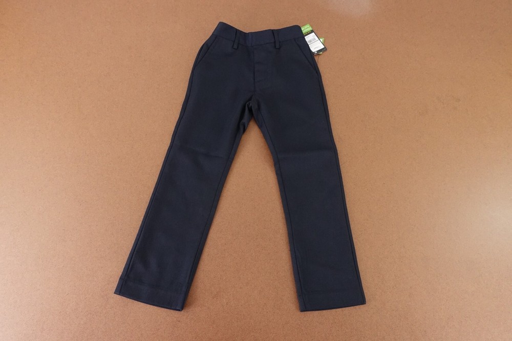 NEXT School Boys 6 Slim Waist Navy Blue Flat Front Straight Leg Uniform Pant NWT