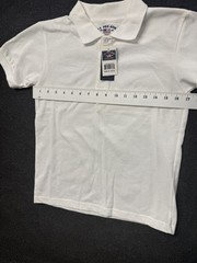 U.S. POLO ASSN Uniform Division White Shirt Boys M(10-12) NWT See Photos