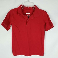 George Boys Uniform Short Sleeve Polo Shirt Red Size M/8 AG