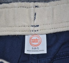 Boys Navy Blue School Uniform Pants Size 6-7/ 7s Lot Of 2 Adjustable Waist