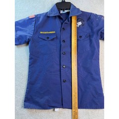 Boy Scouts of America Youth Medium Official Uniform Shirt Short Sleeve Blue