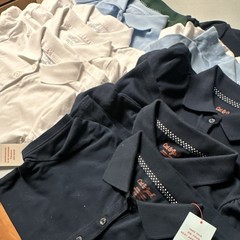 NWT School Uniform Polo Shirt Lot 10 Mixed Sizes S-XL White Blue Green