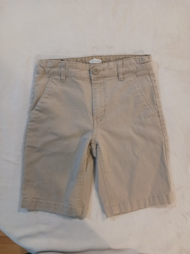 Old Navy Boys Back To School Adjustable Waist Khaki Uniform Shorts Size 8
