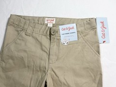 Cat & Jack Flat Front Beige School Uniform Shorts Sz. 7