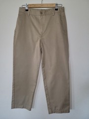 Lands’ End Boys’ Adjustable Waist Relaxed Fit Twill Pant 18 Fit like 30/27