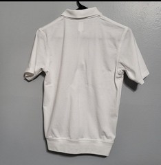 A+ School Uniform Polo Youth Large White Short Sleeve