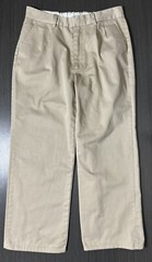 Preferred School Uniform Boys Pants Beige Pleated Front Size 14 Husky