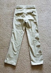 Chaps Boys’ Approved Schoolwear Khaki Pants Size 12 Slim