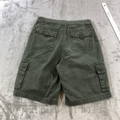 vtg Boy Scouts of America Cargo Shorts Youth 18 Green Uniform Canvas Hiking BSA