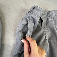 Lands End Boys Gray Pants Size 6 Adjustable Waist School Uniform Lot Of 2