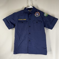 Cub Scouts Boy Scouts of America Shirt Youth Medium Blue Short Sleeve BSA
