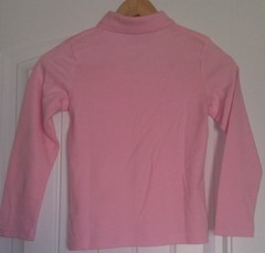 George Boys School Uniforms Long Sleeve Polo Shirt Pink Size Small 6-6X