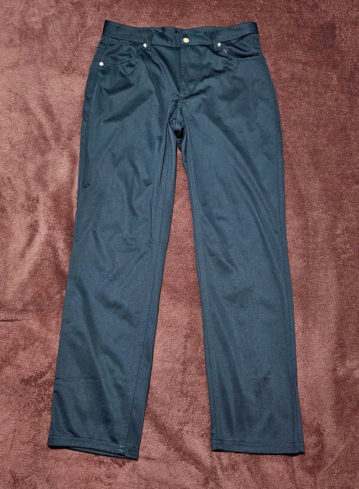 IZOD Boys Uniform Navy Dress Chino Pants Flat Front Size 16 Husky