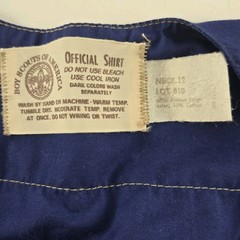 Vintage Boy Scouts Of America Cub Scout Shirt Youth Medium Uniform Patches 1980s