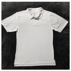 School Uniform Shirt – White Short Sleeve 2 Button Jersey Polo Boys Sizes S-XXL