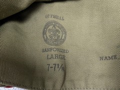 Vintage Boy Scouts Of America Shirt Hat Set Boys 14 Green Scout Uniform Twill