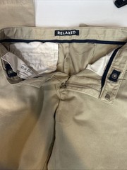 French Toast Boys Youth School Uniform Pants 16 Husky Tan Relaxed Adjustable 3A