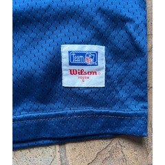 Vintage Troy Aikman #8 Dallas Cowboys Youth Jersey Wilson NFL Blue YS