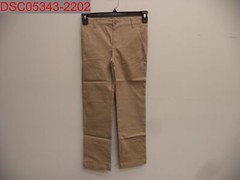 Old Navy Boys Khaki Skinny Built In Flex Adjustable Waist Uniform Pant, Size 10