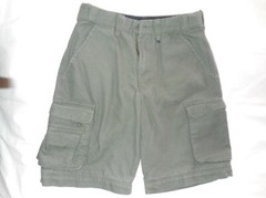 Official Boy Scouts Of America Green Canvas Cargo Uniform Shorts Youth Size 10