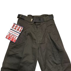 Bugle Boy Pleated Front Chino Pants Prep School Uniform w Belt Sizes 8 Brown NWT