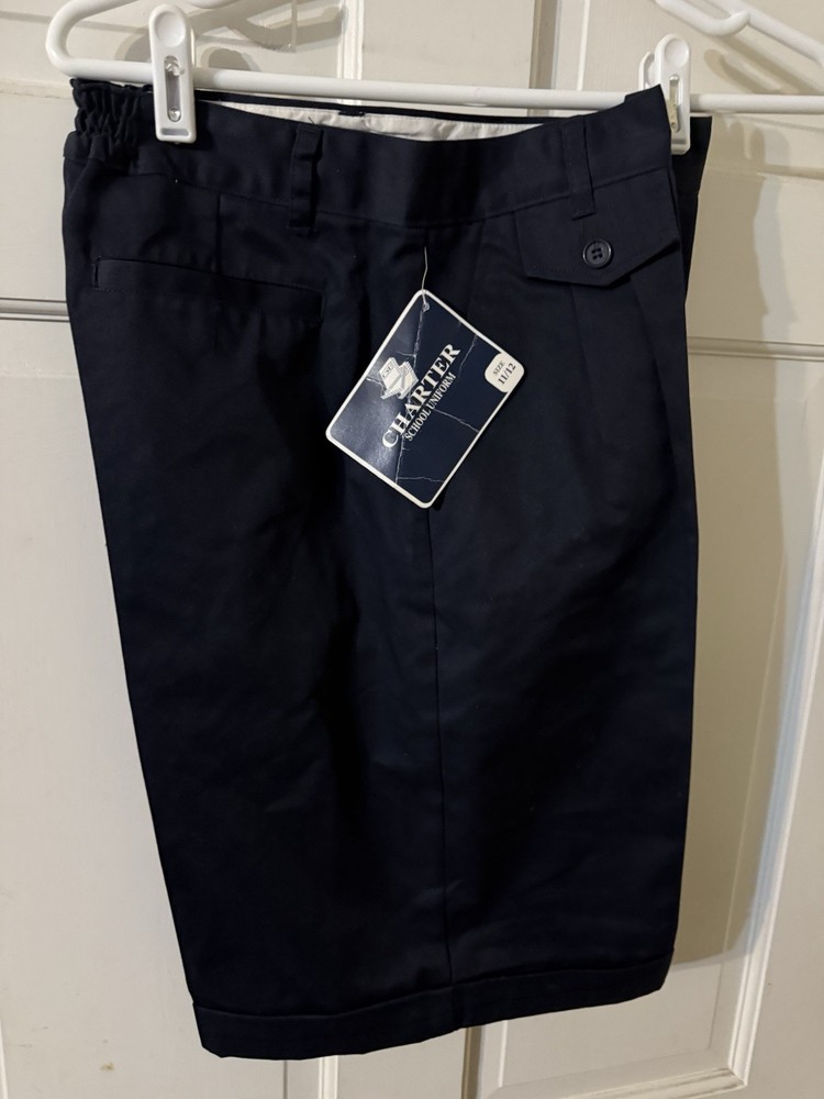 Navy Blue Charter School Uniform Shorts Size 11/12