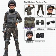 Children’s Spring Autumn Camouflage Suit Special Forces Tactic Training Uniform
