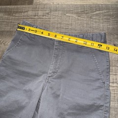 Gap Kids Size 16 Slim Boys Shorts Gray Dress Uniform Chino Flat Front🔥👀