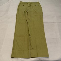 VTG Boy Scouts of America BSA Olive Union Made Uniform Pants Red Trim Kids 28×27