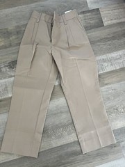 Tom Sawyer Tan Khaki Boys School Uniform Pants Size 12 Pleated Reg NWT
