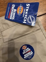 Dickies School Uniforms Size 13 Wrinkle Resistant Stain Release Short Junior