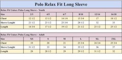 Polo Shirt Unisex White Long Sleeve School Uniform Size YS