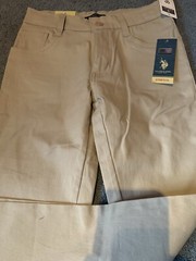 U.S. POLO ASSN. BOYS PANTS SIZE 10 ADJ. WAISTBAND NWT SKINNY STRETCH