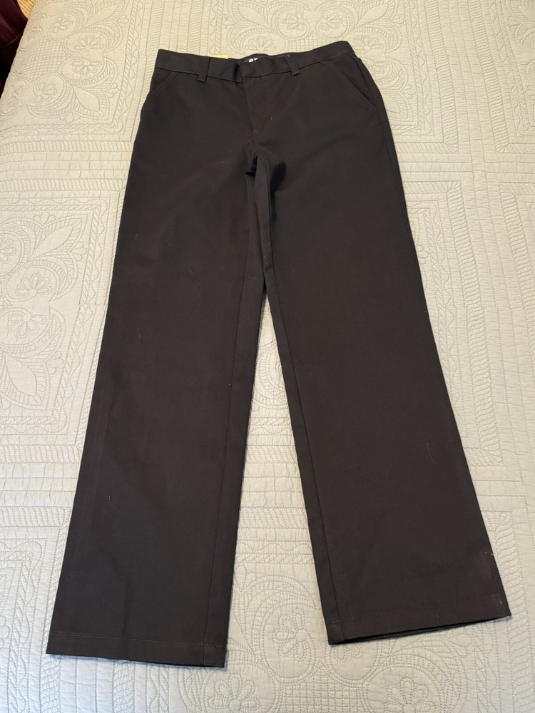 Kids French Toast Cotton/Poly Uniform Navy Blue Dress Pants Adjustable Size 12