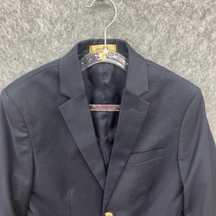 Dillards Class Club Boys Two Button Blazer Size 10 Navy Blue Classic