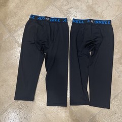 Lot Russell Boys Sport 3/4 Legging Dri Power Stretch Size 10 12 Medium