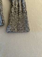 St Johns Bay Boys Size M Gray Knit Long Sleeve Dressy Crew Cable Neck Sweater